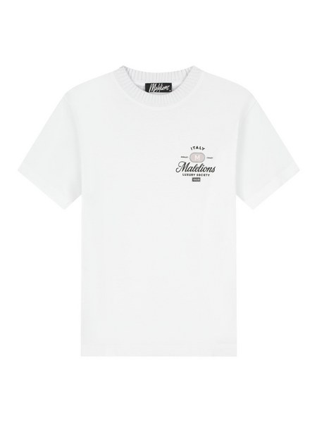 Malelions Malelions Luxury Stamp T-Shirt - White