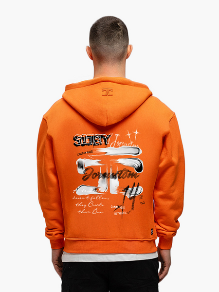 PRE-ORDER JorCustom KD-Artist2.0 Zipped Hoodie - oranje