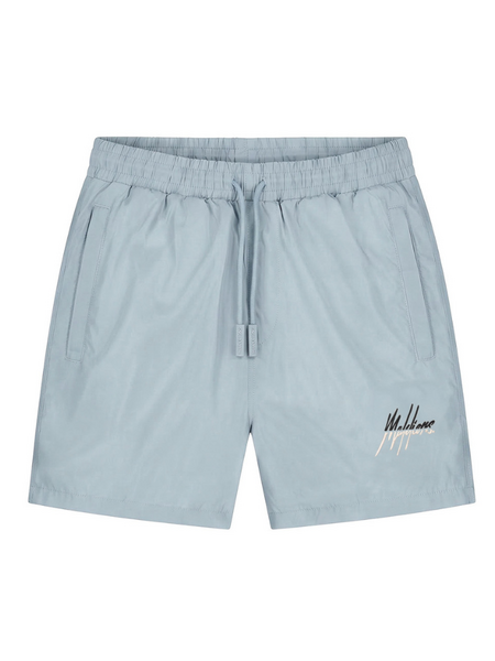 Malelions Split Swim Shorts - Ice Blue