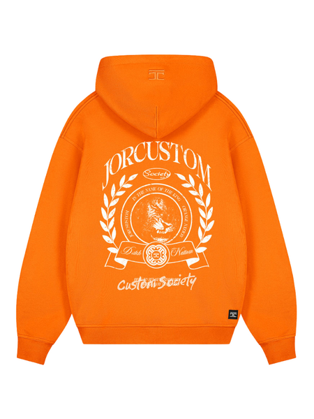 JorCustom JorCustom DutchNation Zipped Hoodie - Oranje