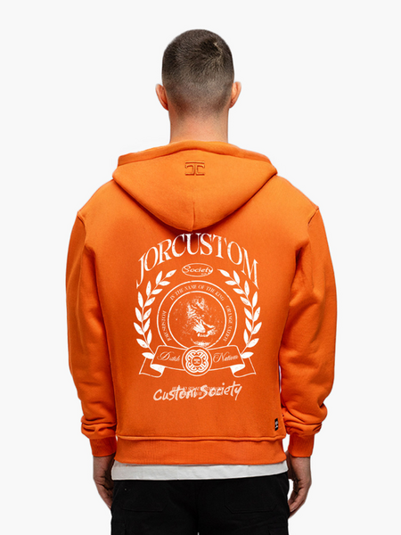 JorCustom JorCustom DutchNation Zipped Hoodie - Oranje