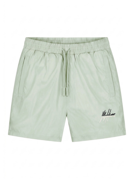 Malelions Split Swim Shorts - Pale Green