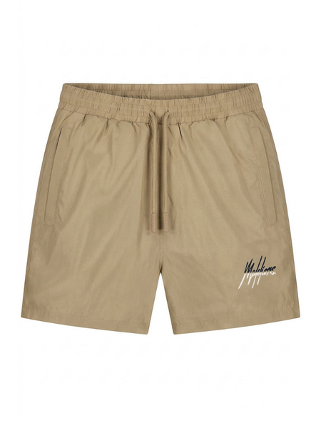 Malelions Split Swim Shorts - Sand