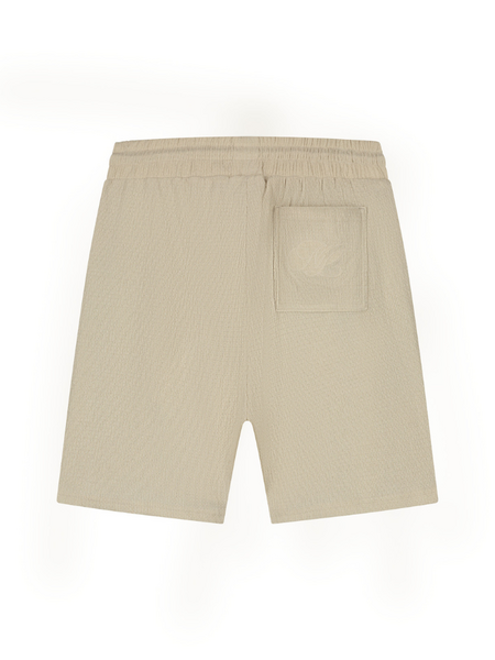 Malelions Malelions Emblem Seersucker Short - Light Taupe