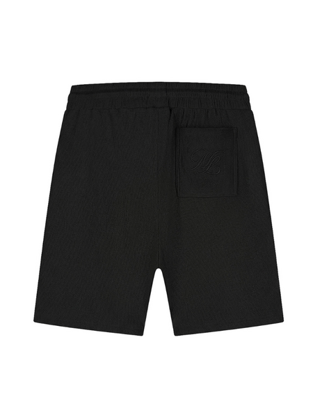Malelions Emblem Seersucker Short - Black Malelions Malelions Emblem Seersucker Short - Black