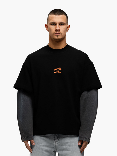 JorCustom PRE-ORDER JorCustom KD-Artist2.0 Double Layered Longslee - Black-Acid