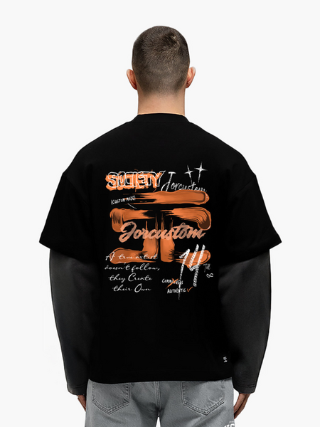 PRE-ORDER JorCustom KD-Artist2.0 Double Layered Longslee - Black-Acid
