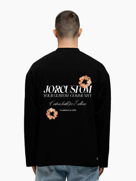 PRE-ORDER JorCustom KD-Flowers Longsleeve T-Shirt - Black