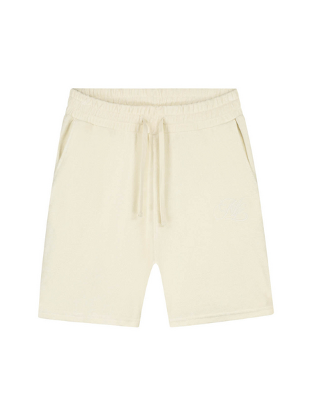 Malelions Emblem Towelling Short - Off-White