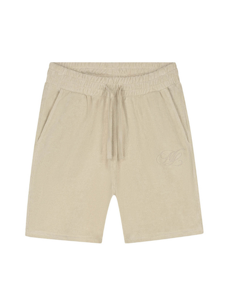 Malelions Emblem Towelling Short - Light Taupe