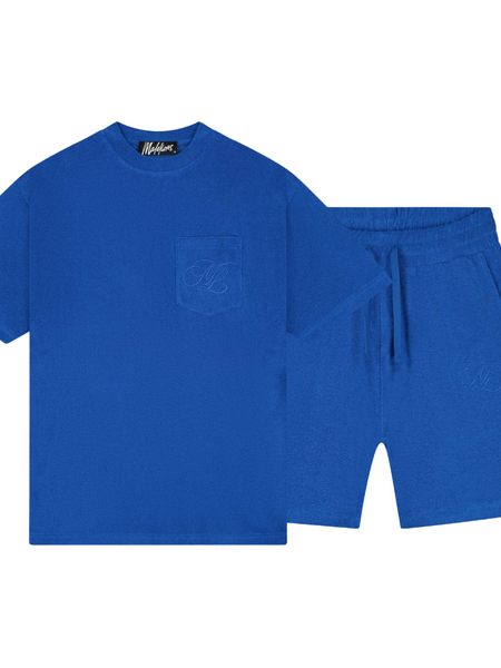 Malelions Emblem Towelling Combi-Set - Cobalt