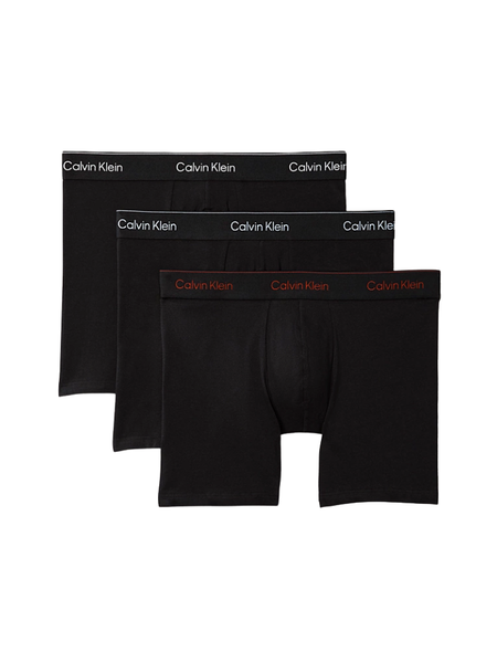 Calvin Klein Relaxed Fit Trunk 3P 0FL - Black w/ Chalk Logo/Black