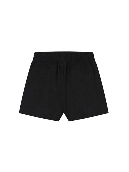 Malelions Women Seersucker Shorts - Black Malelions Malelions Women Seersucker Shorts - Black