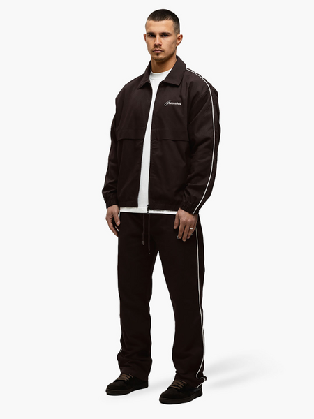 JorCustom JorCustom Script Tracksuit Jacket - Brown
