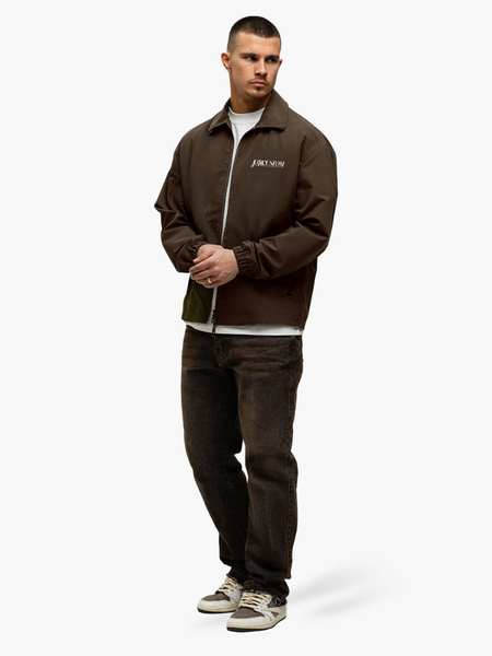 JorCustom JorCustom Script Coach Jacket - Brown