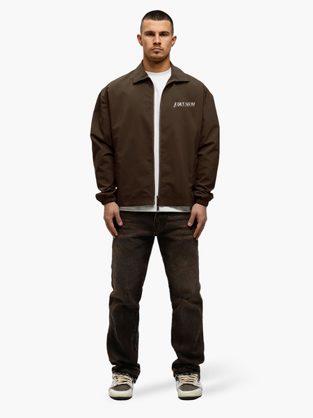 JorCustom Script Coach Jacket - Brown