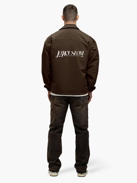 JorCustom JorCustom Script Coach Jacket - Brown