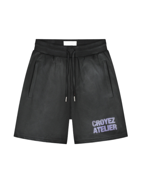 Croyez Croyez Sprayed Atelier Shorts - Black