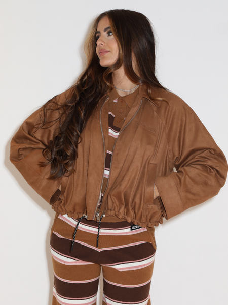 Reinders PRE-ORDER Reinders Soree Suede Jacket - Cognac