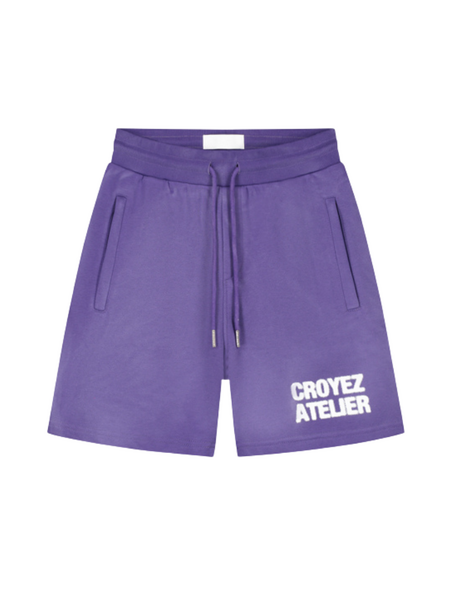 Croyez Sprayed Atelier Shorts - Dark Purple