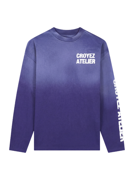 Croyez Sprayed Atelier Longsleeve - Dark Purple