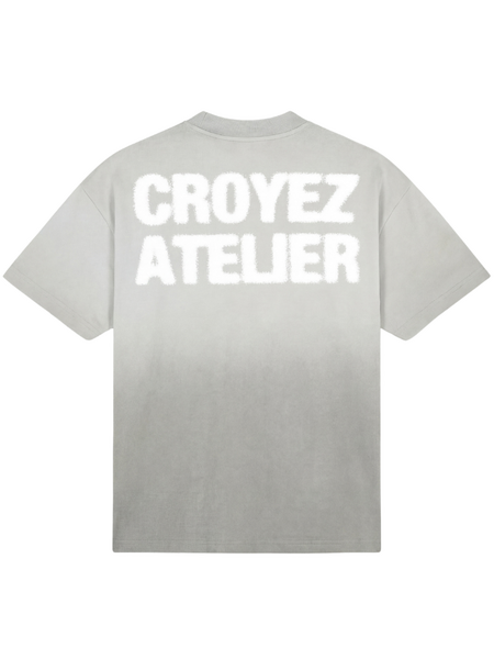 Croyez Sprayed Atelier T-Shirt - Light Grey