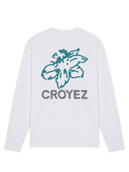Croyez Gardener Longsleeve - White/Tiffany Blue