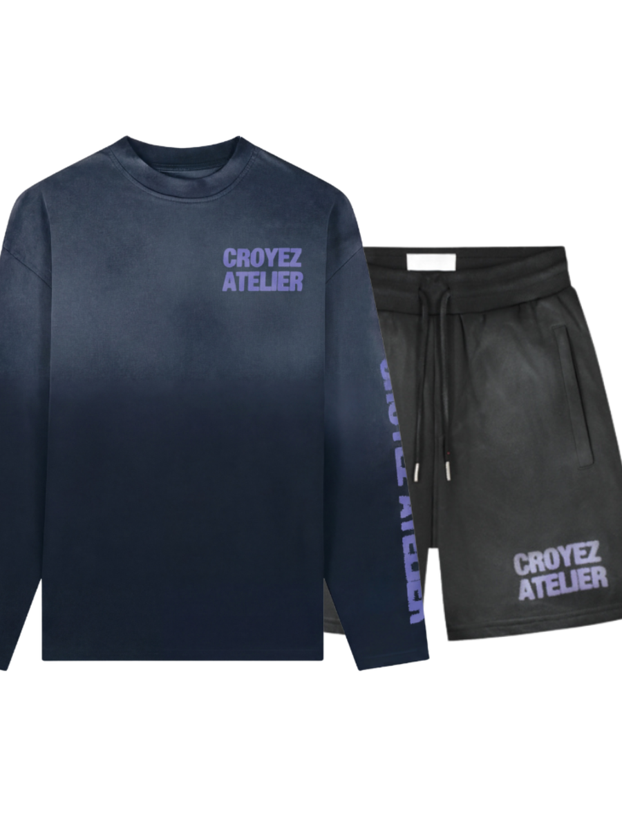 Croyez Croyez Sprayed Atelier Combi-Set - Black