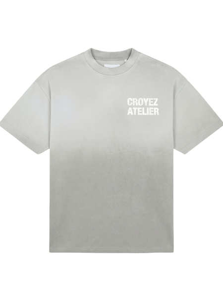 Croyez Croyez Women Sprayed Atelier T-Shirt - Light Grey
