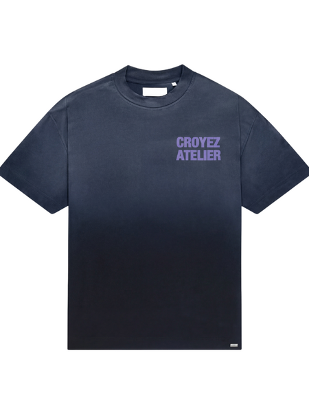 Croyez Croyez Women Sprayed Atelier T-Shirt - Black