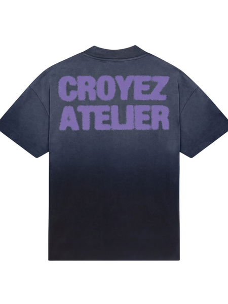 Croyez Croyez Women Sprayed Atelier T-Shirt - Black