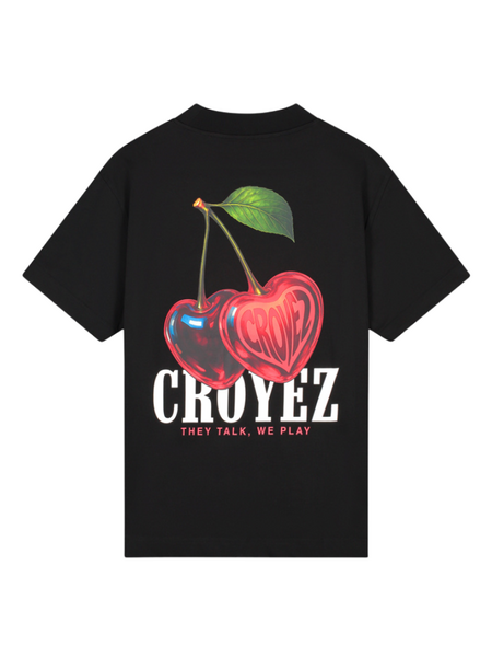 Croyez Croyez Women Cerise D'Amour T-Shirt - Black