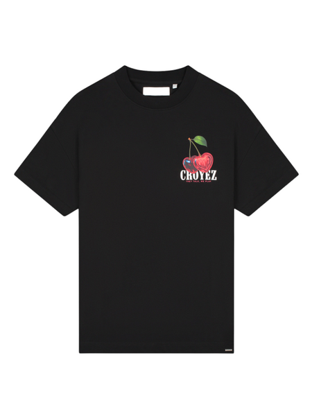 Croyez Croyez Women Cerise D'Amour T-Shirt - Black