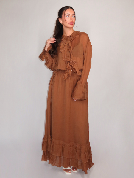 Josh V Josh V Gisele Dress - Mocha Brown
