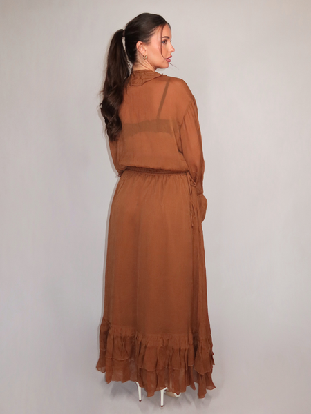 Josh V Josh V Gisele Dress - Mocha Brown