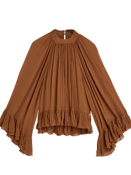 Josh V Josh V Oiva Blouse - Mocha Brown