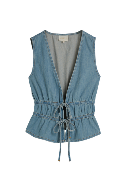 Josh V Josh V Sea Top - Mid Blue Denim