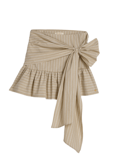 Josh V Josh V Hollis Skirt - Stone Stripe