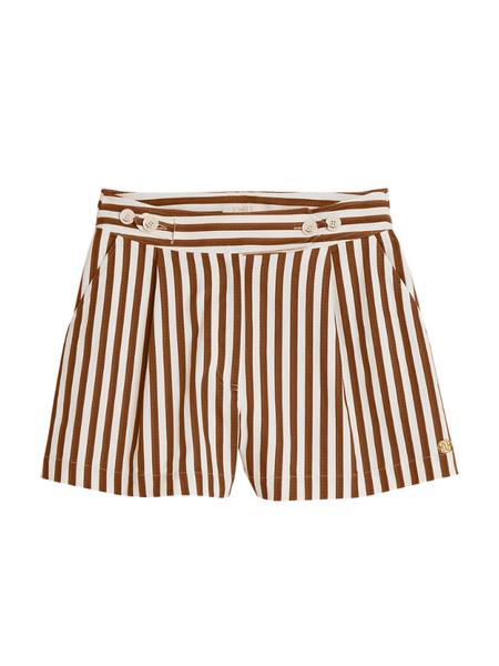 Josh V Josh V Faris Short - Mocha Brown Stripe