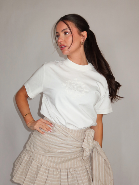 Josh V Josh V Roxy Curl T-Shirt - Off White