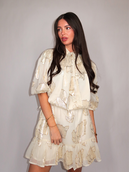 Josh V Josh V Fiore Dress - Creme white
