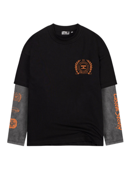 JorCustom JorCustom Women DutchNation Double Layered Longsleev - Black-Acid