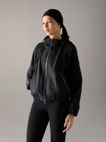 Moose Knuckles Moose Knuckles Women Elevate Hooded Monogram Jacket - Alabaster