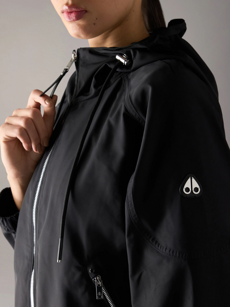 Moose Knuckles Moose Knuckles Women Elevate Hooded Monogram Jacket - Alabaster