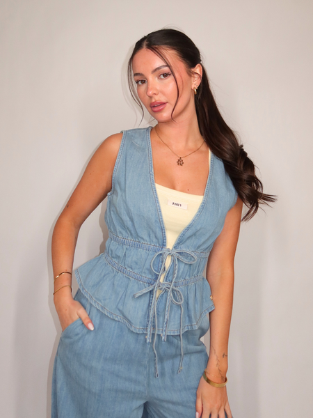 Josh V Sea Top - Mid Blue Denim