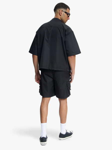 Croyez Croyez Etiquette Nylon Shorts - Black