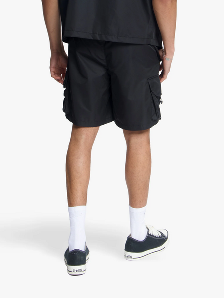 Croyez Croyez Etiquette Nylon Shorts - Black