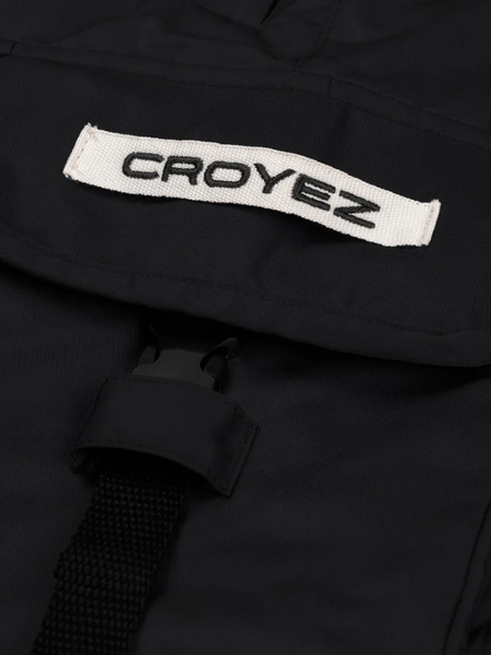 Croyez Croyez Etiquette Nylon Shorts - Black