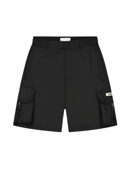 Croyez Croyez Etiquette Nylon Shorts - Black
