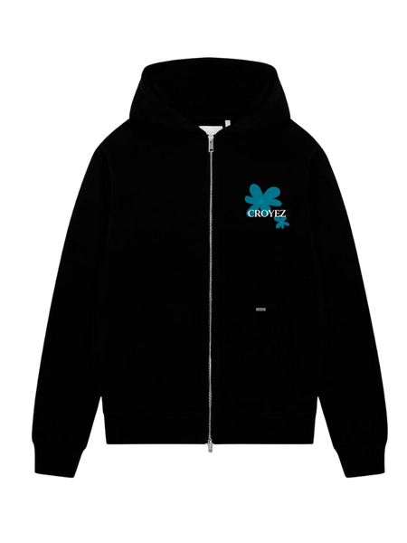 Croyez Croyez Botanique Zip Hoodie - Black/Dark Teal